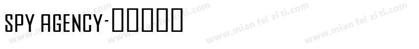 spy agency字体转换